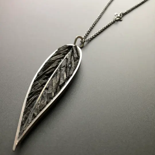 Raven's Wing Micro Mosaic Pendant