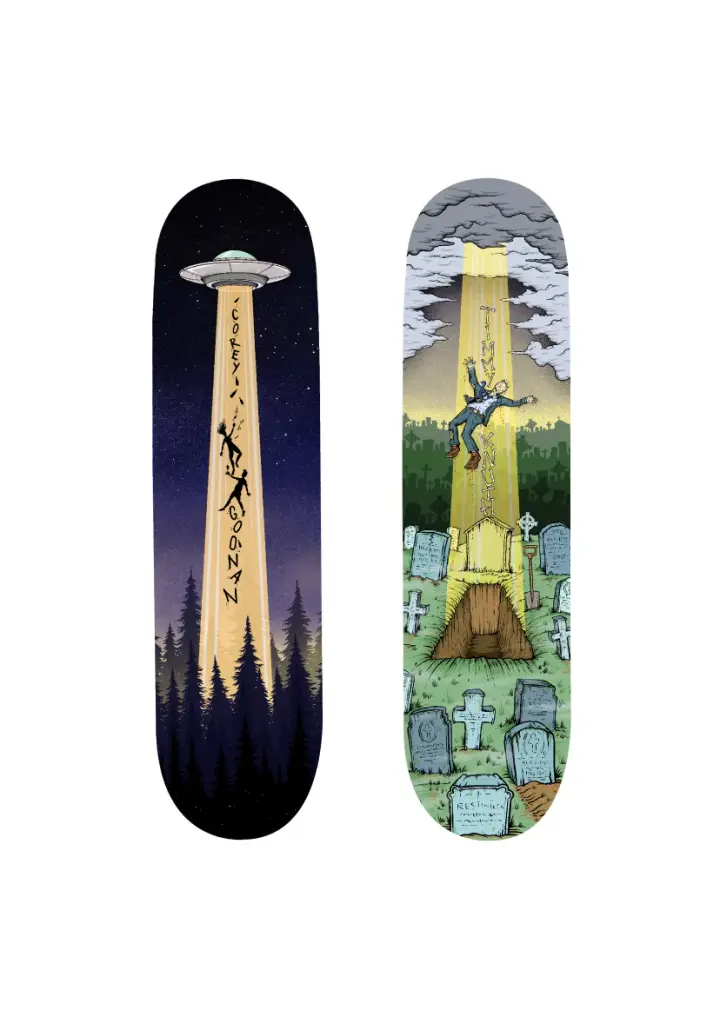GOONAN ABDUCTION / KNUTH RESSURECTION SKATEBOARDS