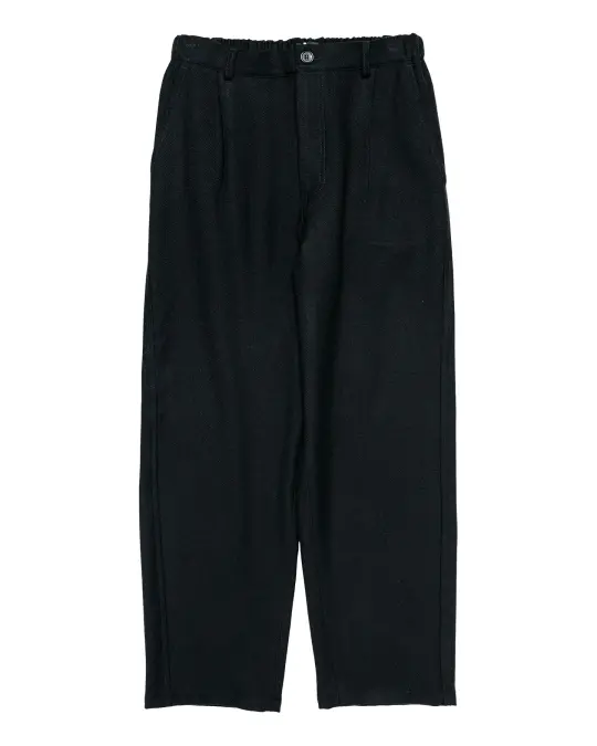 Wanze Easy Trouser Wool Serge Black