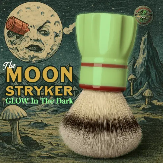 Moon Stryker GLOW 24mm Snickle Synth Hybrid Brush | A Space-Age Revival with a Touch of Cinema Magic!