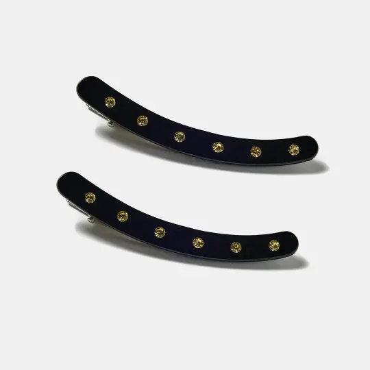 Allie Clips in Large Black