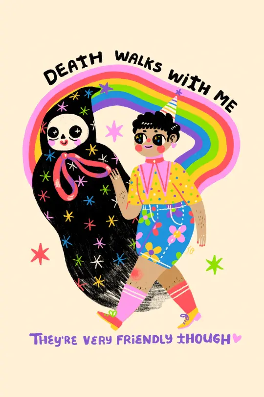 Death Friendly - Postcard