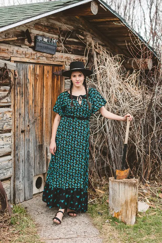 Holly Hobbie Dress in Midnight Ride-Mediums Left!