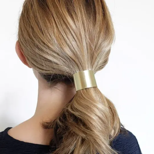 Modern Hair Tie - Brass