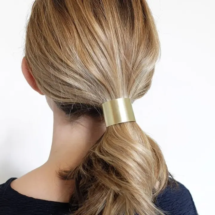 Modern Hair Tie - Brass