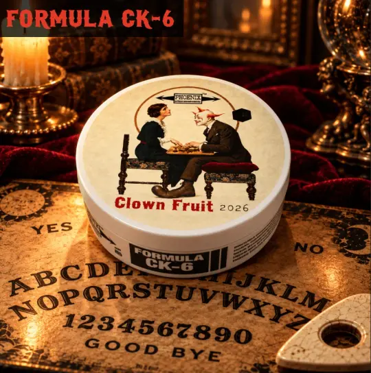 Clown Fruit Artisan Shaving Soap | Ultra Premium CK-6 Formula | Yes, It Glows In The Dark! | 4 oz