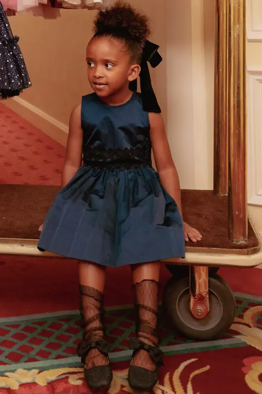 Mini Greyson Dress in Navy