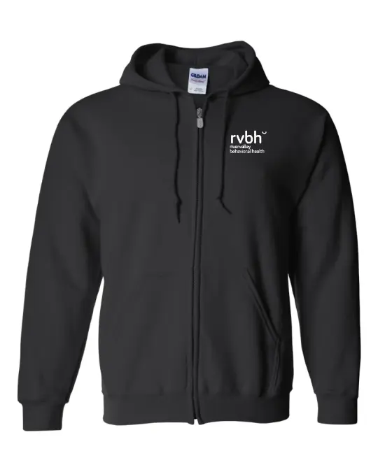 RVBH 18600 Gildan full zip hooded sweatshirt - DARK COLORS