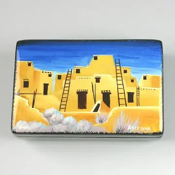 Adobe Village Jewelry Box
