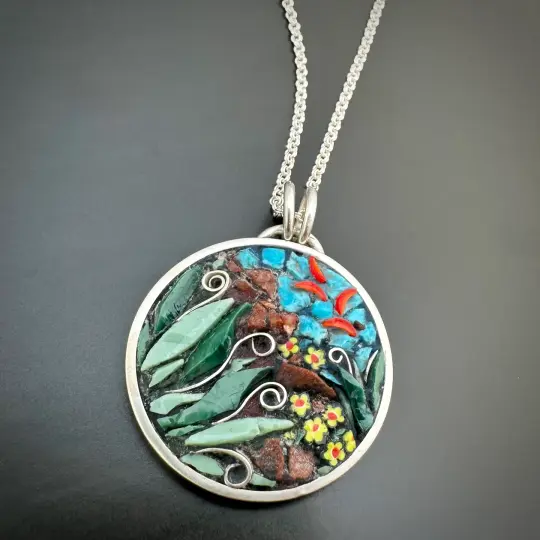 Arizona Agave and Ocotillo Pendant