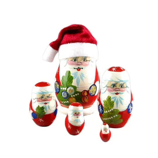 Cute Santa Claus Nesting Doll