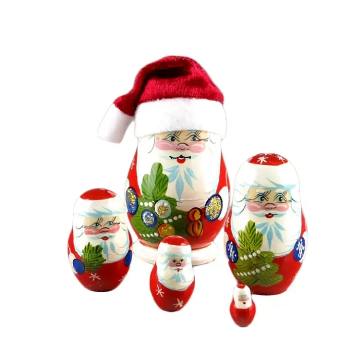 Cute Santa Claus Nesting Doll