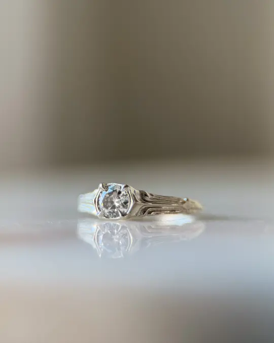 Pillars Pt II // 14kw Gold + 0.56ct Diamond // 6.5