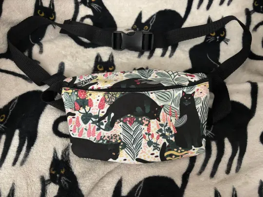 Black Cat Fanny Pack