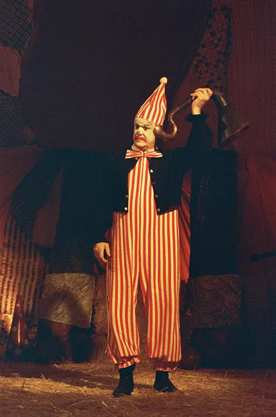 Unisex Clown Jumpsuit Thick Linen