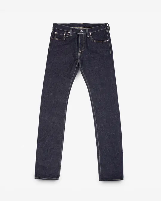 19oz Left Hand Twill Selvedge Denim Slim Tapered Cut Jeans - Indigo