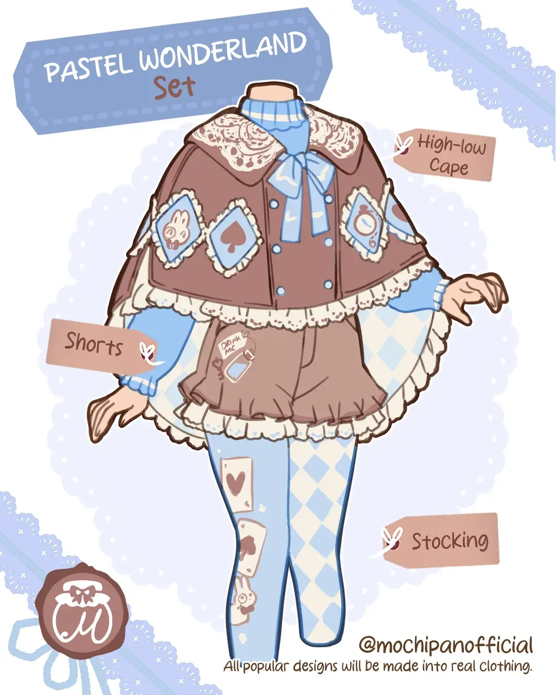 (Interest Check) Pastel Wonderland Shorts & Cape