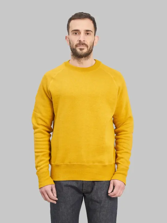 Denime "Lot. 261" 4-Needle Raglan Sweatshirt Yellow