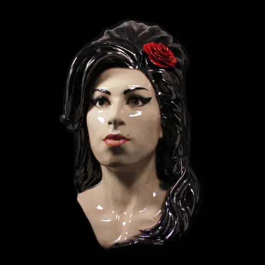 Amy Winehouse - Painted and Glazed sculpture (Pre-order)