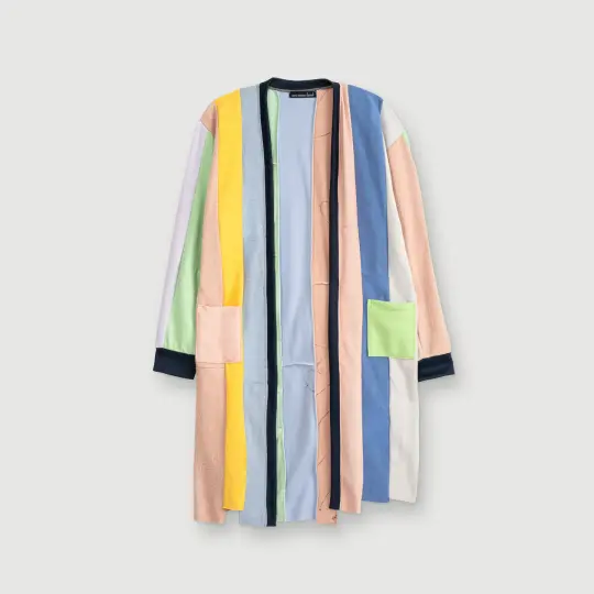 the pastel striped duster