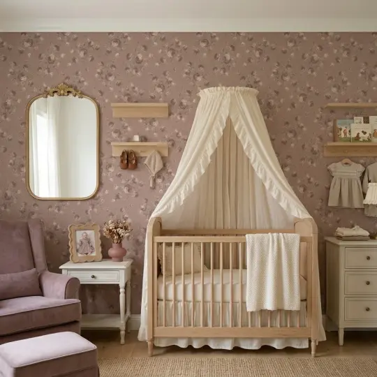 Heritage Rose Wallpaper by Loomwell