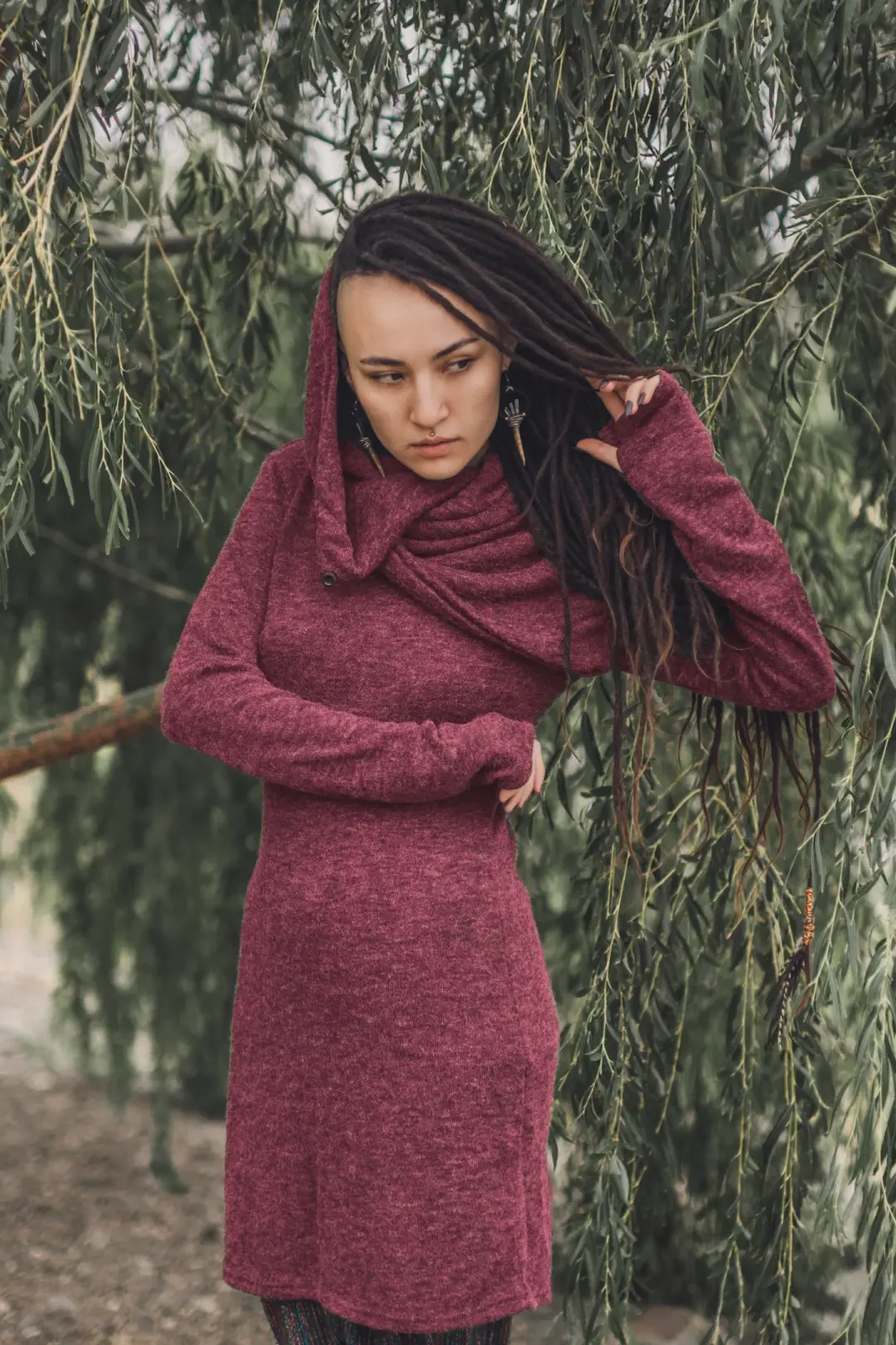 Sweater Dress Tinúviel Red