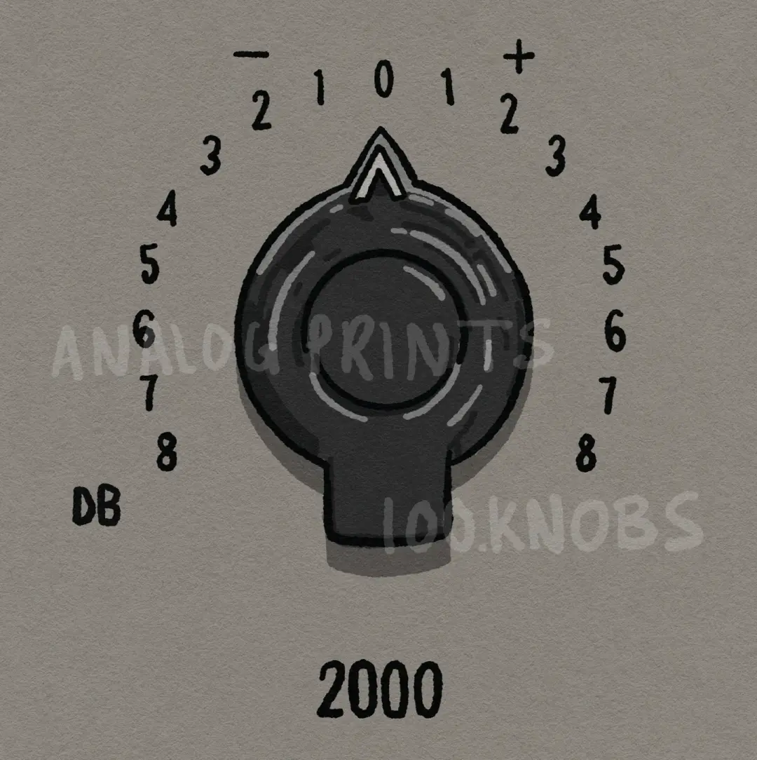 #100knobs  037/100 EQ 2K Boost/Cut Control POSTER