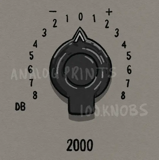 #100knobs  037/100 EQ 2K Boost/Cut Control POSTER