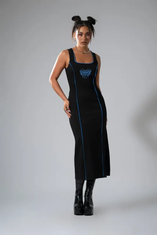Butterfly Effect Squared Up Bodycon Dress