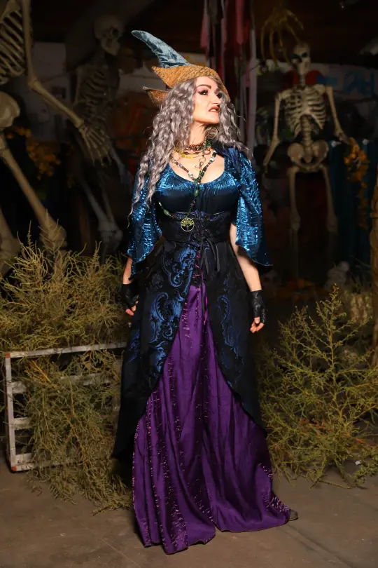 01. Birch Vixen in Black & Blue Medallion - The Prismatic Potion Collection