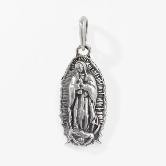 Sterling Silver Virgencita Pendant