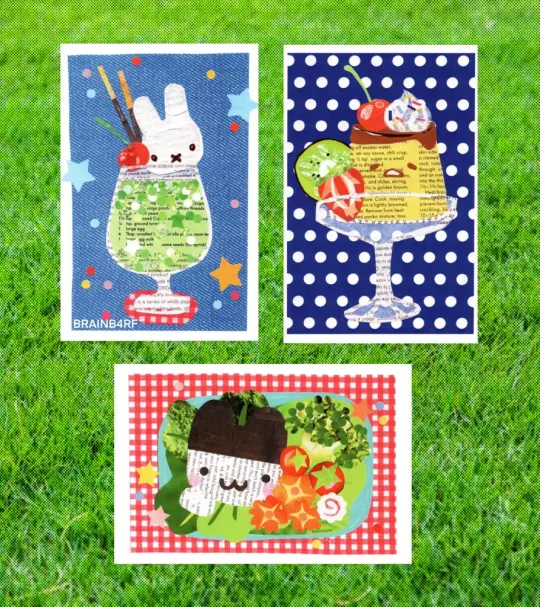 collage postcards