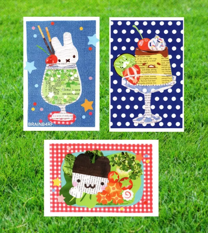 collage postcards