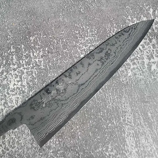 Shigeki Tanaka Aogami #2 Damascus 210mm Gyuto No Handle