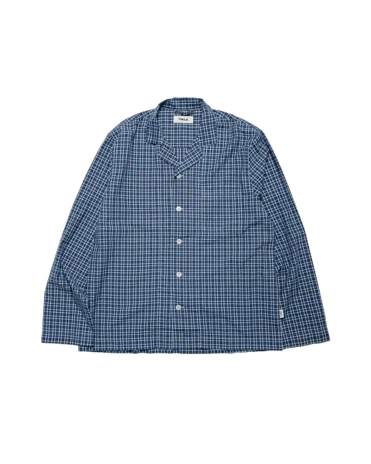 Tekla Fine Twill Pyjama Shirt Lanegan Checks