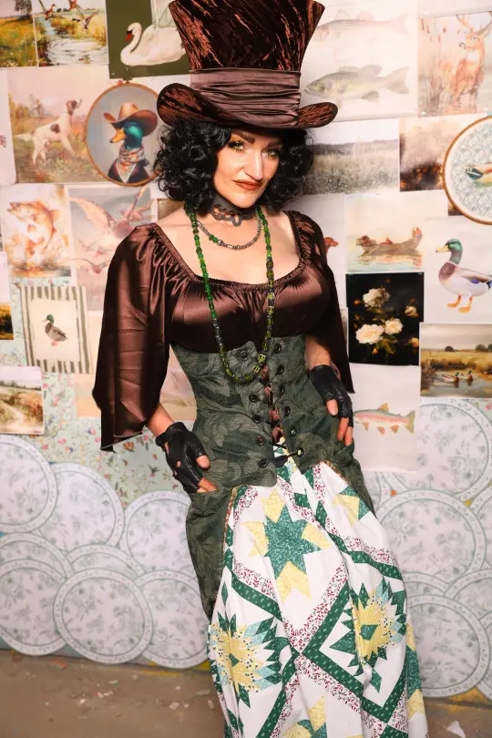 Petite Siren in Forest Scroll - The Fowl Majesty Collection