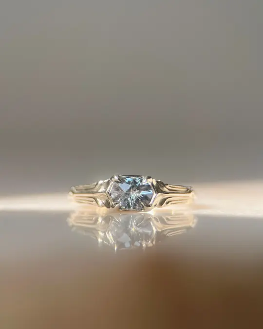 Pillars Pt II // 14kw + 1.14ct Sapphire