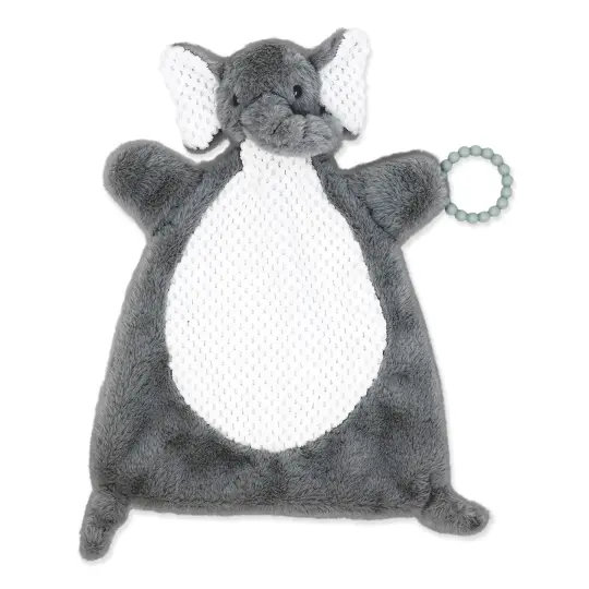 Jesse & Lulu Baby Boys and Baby Girls Flat Plush Activity Toy, Elephant