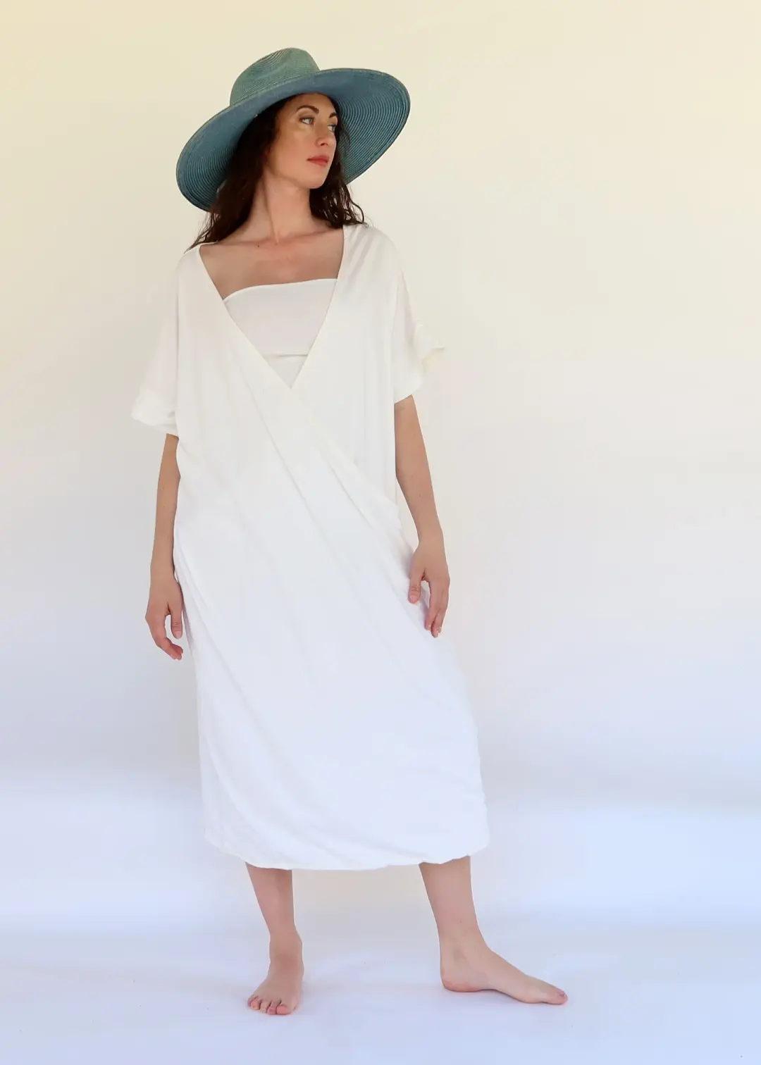 Layering Magnolia Below Knee Kaftan