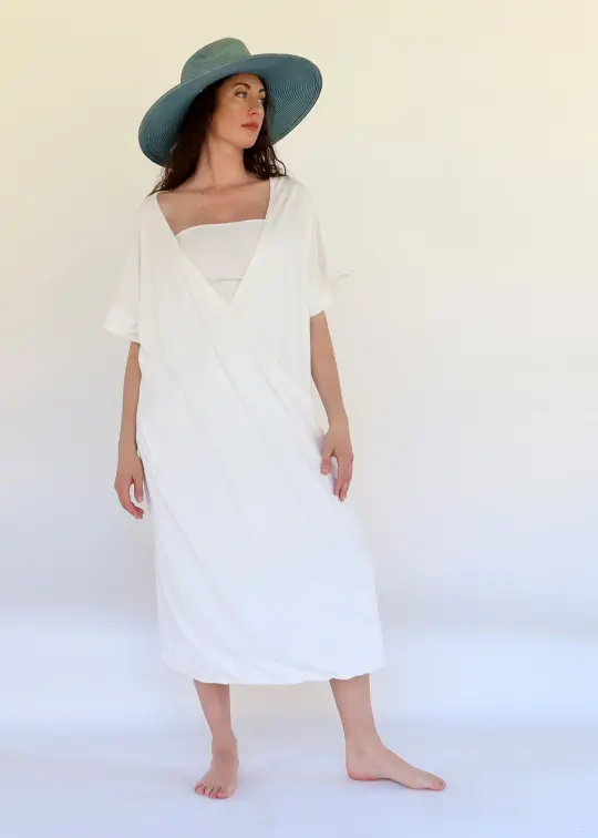 Layering Magnolia Below Knee Kaftan