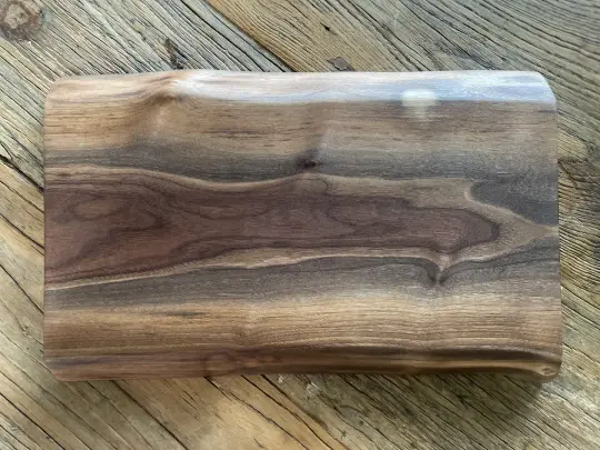 24L015 - Dual Live Edge Black Walnut Board