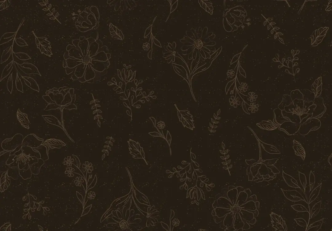 Black Sketch Floral from Orchard House
