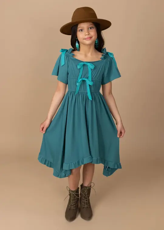 Franny Dress in Teal