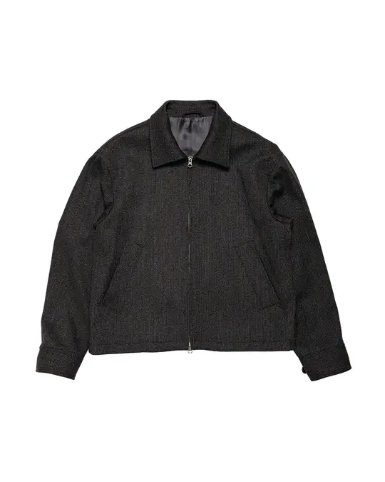 mfpen Mail Jacket Brown Melange Stripe