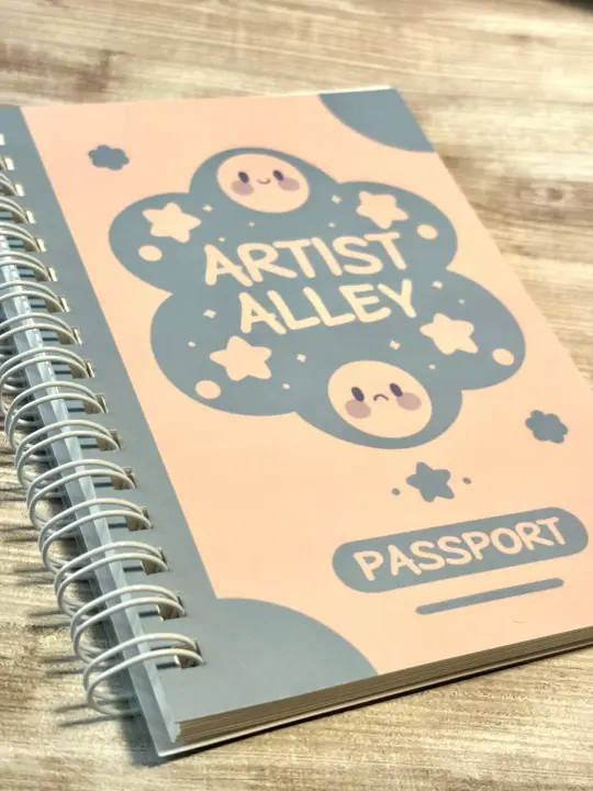 Reusable Sticker Book | A6 Artist Alley Passport Notebook for Sticker Collectors