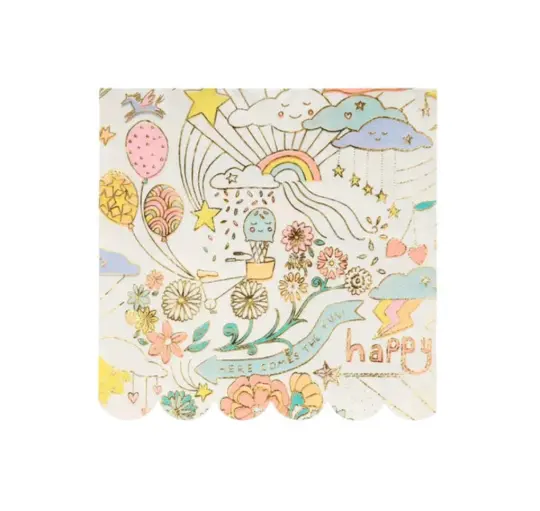 Meri Meri Happy Doodle Small Napkin