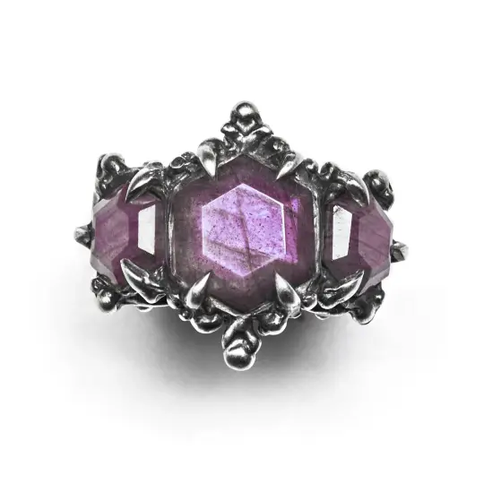 * Ready to Ship * The Oracles. Sterling Silver & Purple Labradorite Ring. Size 6.