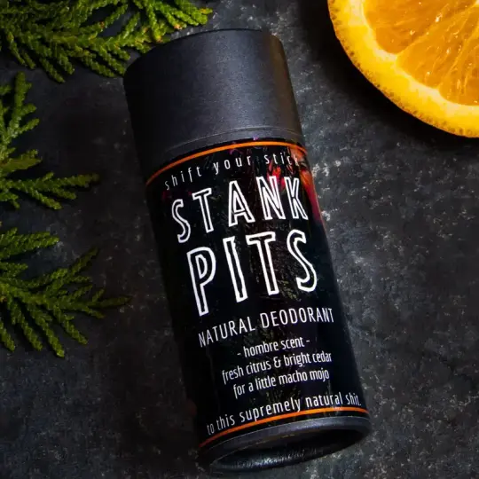Stank Pits Deodorant, Hombre Scent.