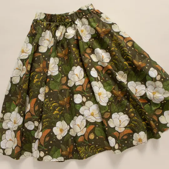 PREORDER [MIDI SKIRT] Magnolia & Goldenrod