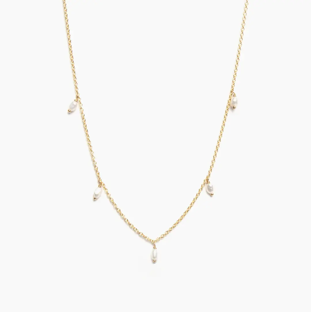 Five Small Pearl Necklace